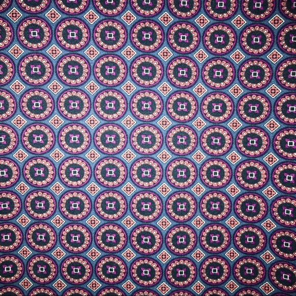Lands End pants, intricate pattern in blues/pinks - Picture 6 of 12